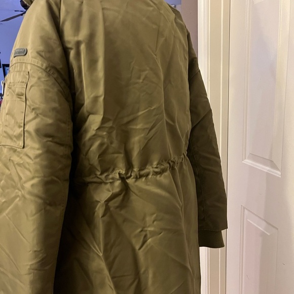 LUCKY BRAND Olive Hooded Women's Jacket SIZE L - Picture 3 of 6